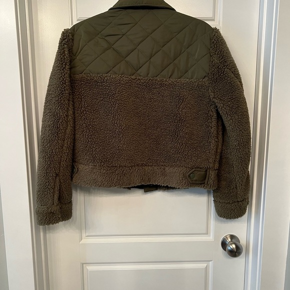 NWT Rails Womens Peyton Quilted Mixed Media Teddy Coat Jacket - Picture 9 of 11